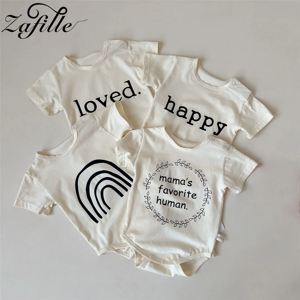 ZAFILLE Nordic Style Infant Baby's Rompers Letter Rainbow Print Overalls For Newborns Boys Clothing Summer Toddler Girls Clothes
ZAFILLE Nordic Style Infant Baby's Rompers Letter Rainbow Print Overalls For Newborns Boys Clothing Summer Toddler Girls Clothes
