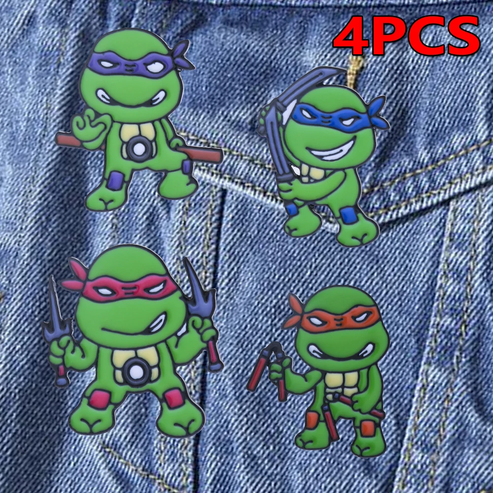 Teenage Mutant Ninja Turtles Brooch TMNT Cartoon Anime Peripheral Metal Enamel Pin Clothes Backpack Decoration Badge Accessories 
Teenage Mutant Ninja Turtles Brooch TMNT Cartoon Anime Peripheral Metal Enamel Pin Clothes Backpack Decoration Badge Accessories