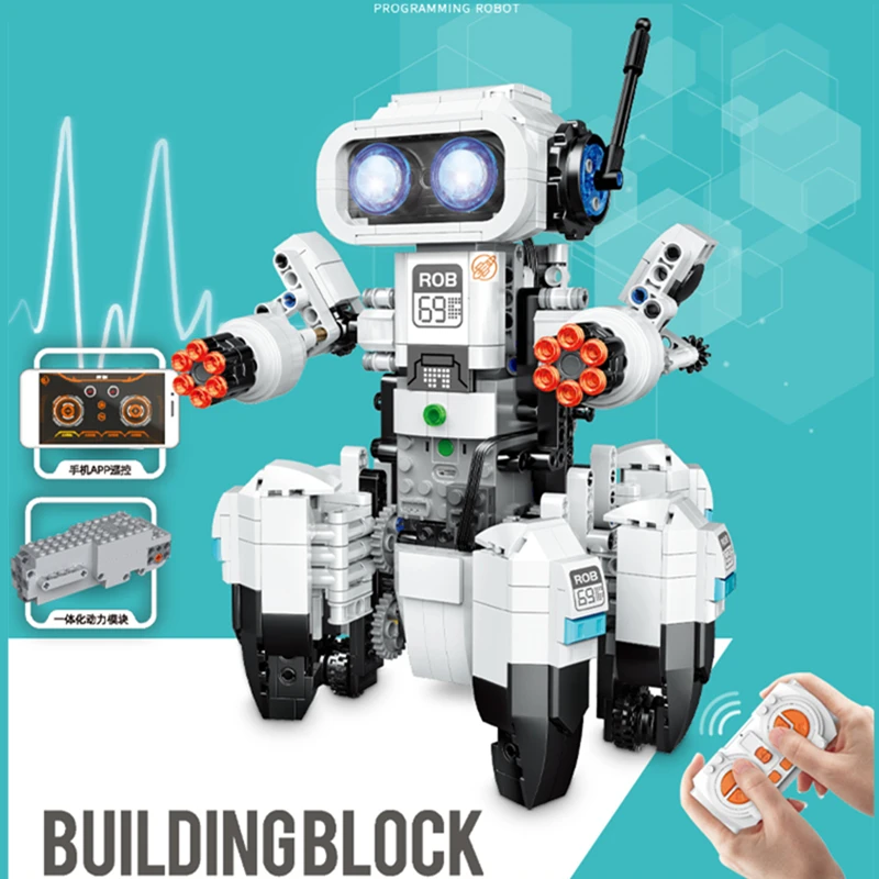Decool High Tech 3902 Programmable APP Remote Control Robot Model With Light Building Bricks DIY Education Toys Christmas Gifts
Decool High Tech 3902 Programmable APP Remote Control Robot Model With Light Building Bricks DIY Education Toys Christmas Gifts