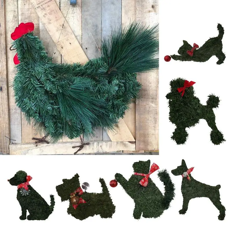 Dog Christmas Wreath Dog Shaped Artificial Wreaths For Christmas Christmas Tree Ornaments For Front Door Bookshelf Living Room
Dog Christmas Wreath Dog Shaped Artificial Wreaths For Christmas Christmas Tree Ornaments For Front Door Bookshelf Living Room