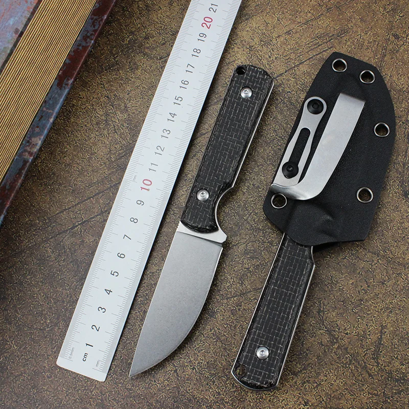 Fixed Blade Knife Black Linen Handle D2 Blade Outdoor Tourist Knife For Camping Hunting Hiking Knives Tool Gift With K-Sheath
Fixed Blade Knife Black Linen Handle D2 Blade Outdoor Tourist Knife For Camping Hunting Hiking Knives Tool Gift With K-Sheath