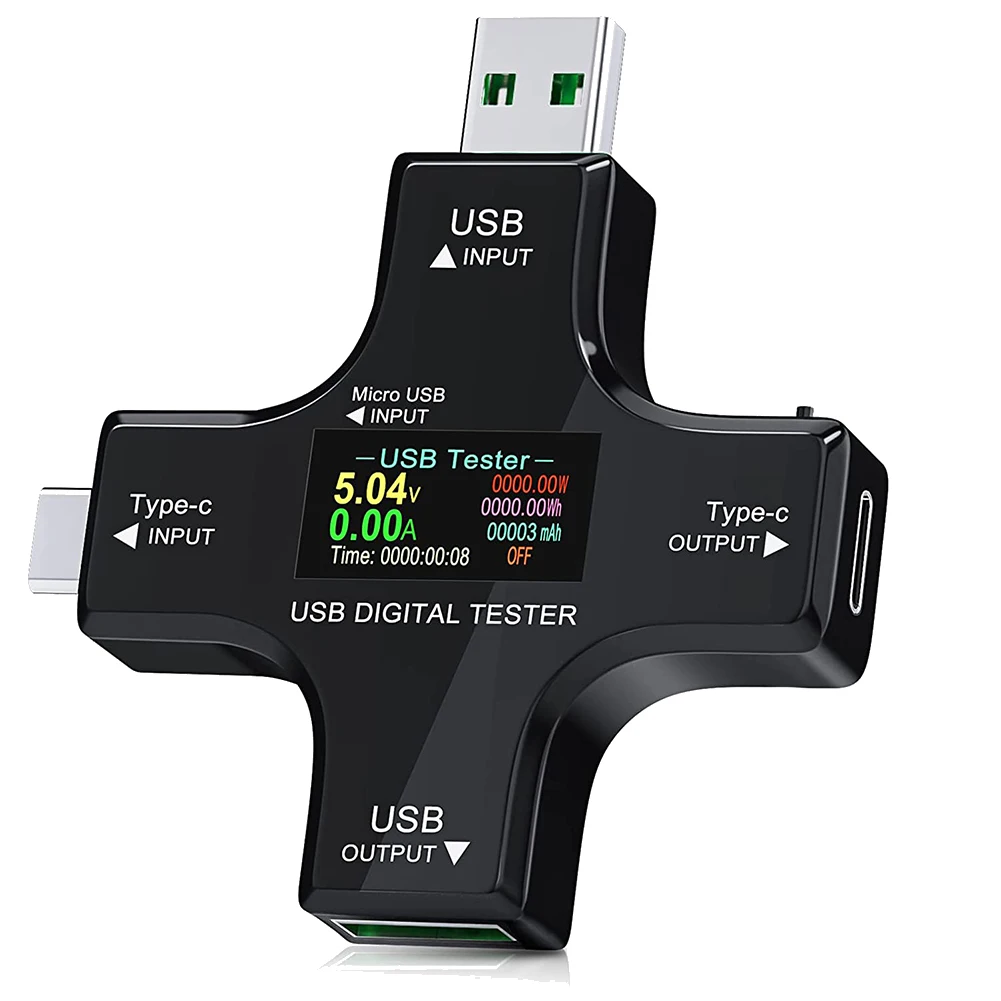 USB-измеритель мощности, Многофункциональный тестер 2-в-1 USB Type-C, цифровой мультиметр, напряжение, ток, мощность,
USB-измеритель мощности, Многофункциональный тестер 2-в-1 USB Type-C, цифровой мультиметр, напряжение, ток, мощность,