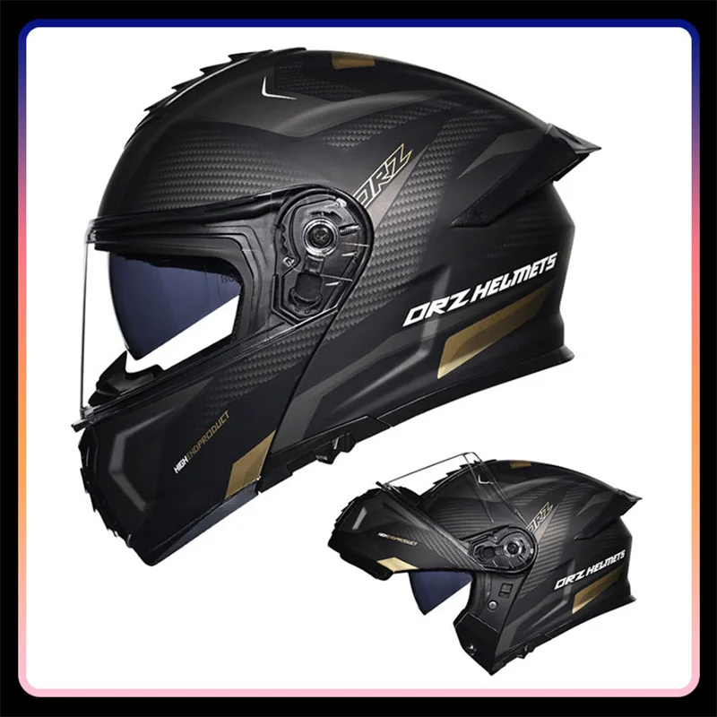 

Adult Motorcycle Full Face Helmet DOT Approved Flip Up Motocross Helmet Dual Visor Modular Full Face Helmet Men Cascos Para Moto