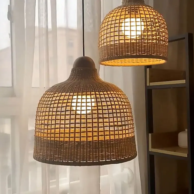 ARTURESTHOME Rattan Chandelier, Japanese Arch Wabi-sabi Style Lampshade, Bamboo Handmade Creative Indoor Light Fixtures
ARTURESTHOME Rattan Chandelier, Japanese Arch Wabi-sabi Style Lampshade, Bamboo Handmade Creative Indoor Light Fixtures