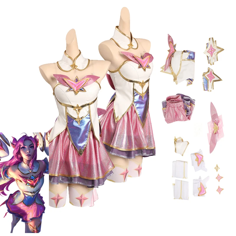 Anime Game LOL Kaisa Star Guardian Cosplay Costume Lolita Dress Outfits Girls Halloween Carnival Party Women Role Disguise Suit
Anime Game LOL Kaisa Star Guardian Cosplay Costume Lolita Dress Outfits Girls Halloween Carnival Party Women Role Disguise Suit