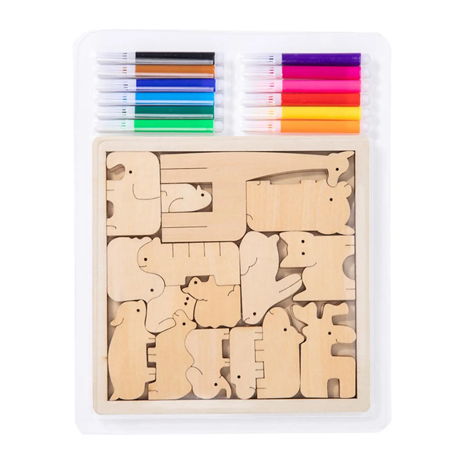 Wooden Puzzle Animal Cognition Developmental Games Montessori Toys for Age 4+ Years Old, Girls Boys, Baby Kids Birthday Gifts
Wooden Puzzle Animal Cognition Developmental Games Montessori Toys for Age 4+ Years Old, Girls Boys, Baby Kids Birthday Gifts
