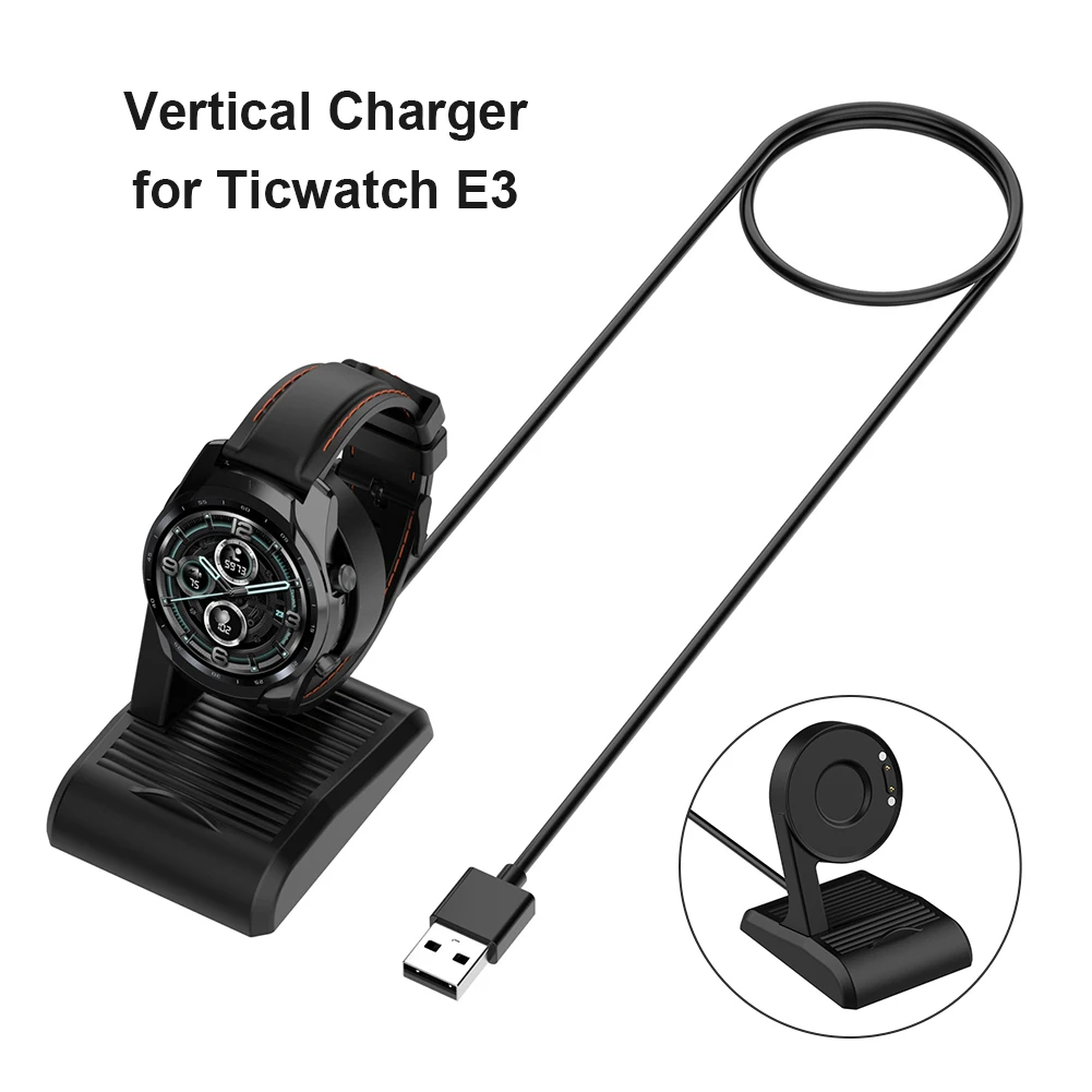 

Charger Cradle Dock Adapter for TicWatch proX E3/Pro 5/USB Magnetic Charging Cable Stand For Ticwatch Pro 3 Lite