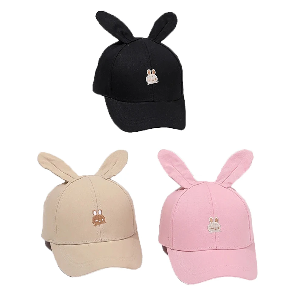 

Cartoon 3D Rabbit Ears Cute Baseball Cap Adjustable Summer Baby Hat Girl Boy Children Snapback Casual Caps Cotton Sun Hats Kids