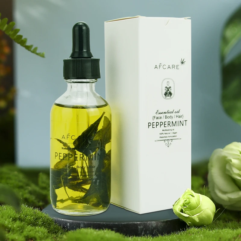 

60ML Mint Pure Essential Oils Diffuser Humidifier Aroma Oil Dropper Natural Plant Body Massage Oil Nourish Skin Products