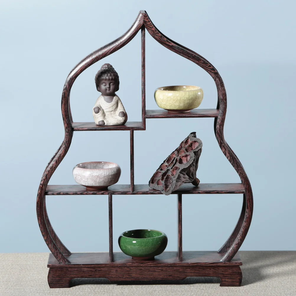 Rosewood Crafts Shelf Compartment Traditional Chinese Rosewood Round Wooden Display Shelf for Tea Pots Crafts Figurines (
Rosewood Crafts Shelf Compartment Traditional Chinese Rosewood Round Wooden Display Shelf for Tea Pots Crafts Figurines (