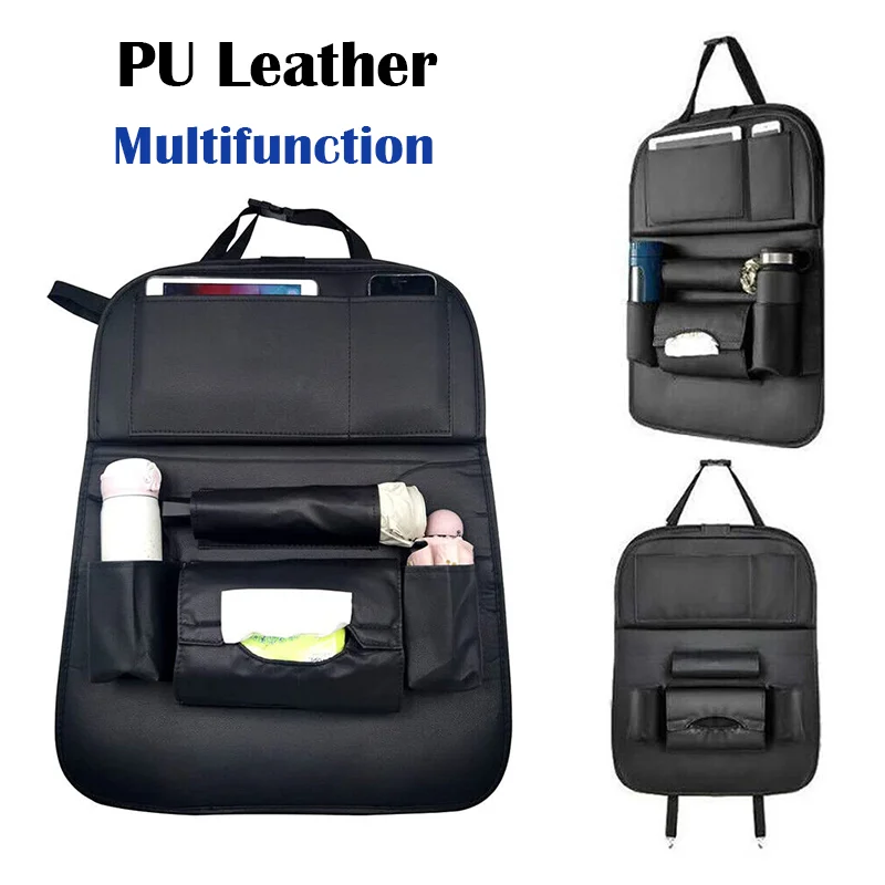 Car Seat Backrest Hanging Storage Bag PU Leather Car Back Seat Multi Pocket Organizer Tissue Box Storage Bag Car Accessories
Car Seat Backrest Hanging Storage Bag PU Leather Car Back Seat Multi Pocket Organizer Tissue Box Storage Bag Car Accessories