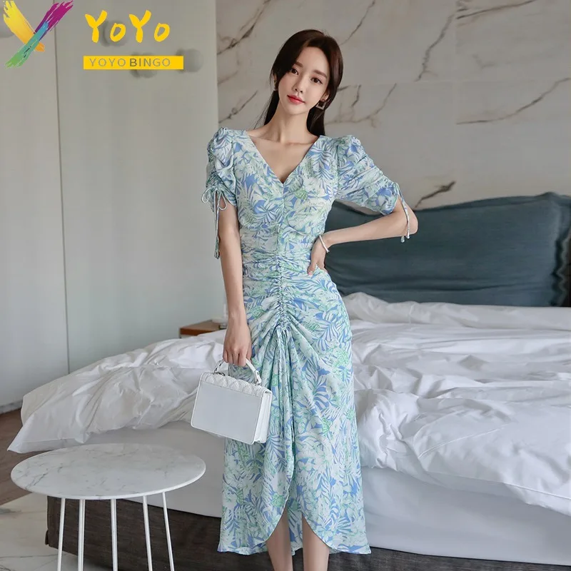 Formal Blue V-neck Printed Pleated Drawstring Short Sleeve Irregular Dress 2024 Summer Elegant Slim Fit Office Chic Dress Luxury
Formal Blue V-neck Printed Pleated Drawstring Short Sleeve Irregular Dress 2024 Summer Elegant Slim Fit Office Chic Dress Luxury