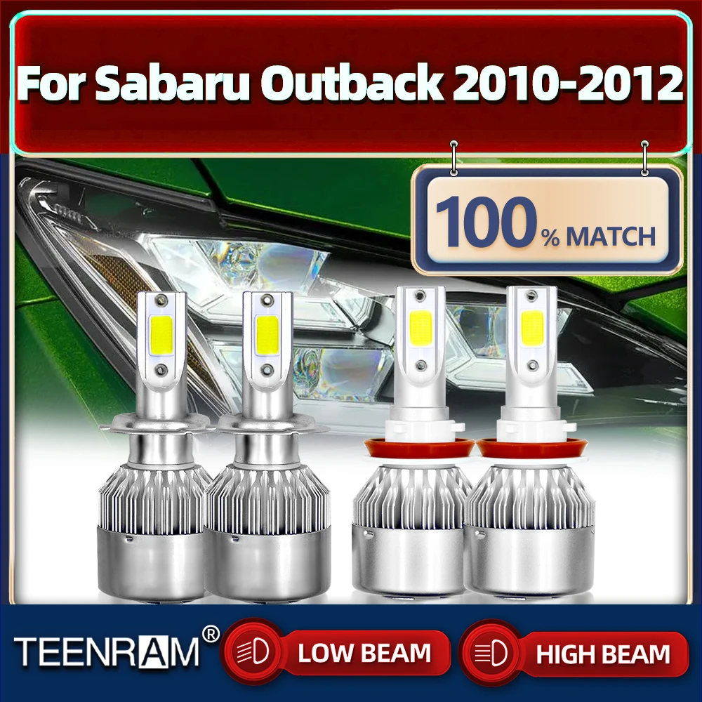 

Canbus LED Headlight Bulbs 12V 6000K High Low Beam Lamp 40000LM Super Bright Car Light For Subaru Outback 2010 2011 2012