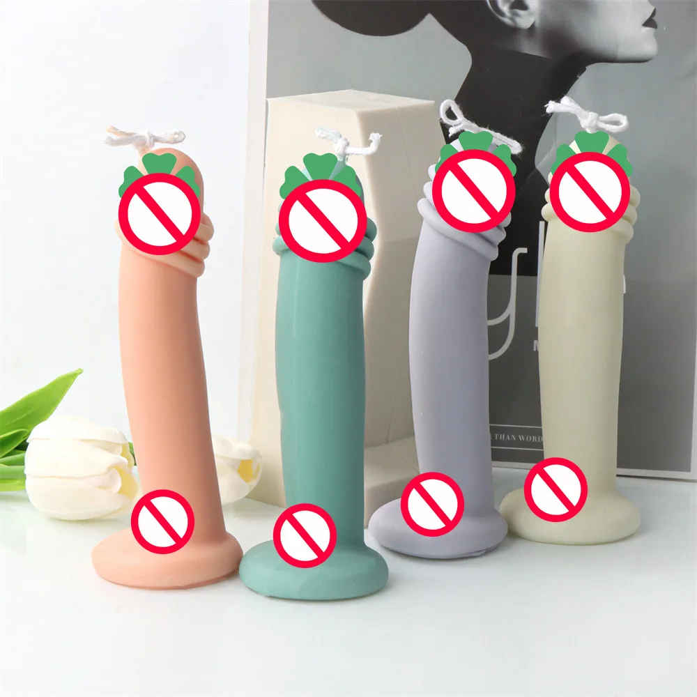 

Simple Style Penis Candle Mould Silicone Genital Organs Scented Soap Tool 3D Male Body Resin Plaster Mold Lovers Ornaments