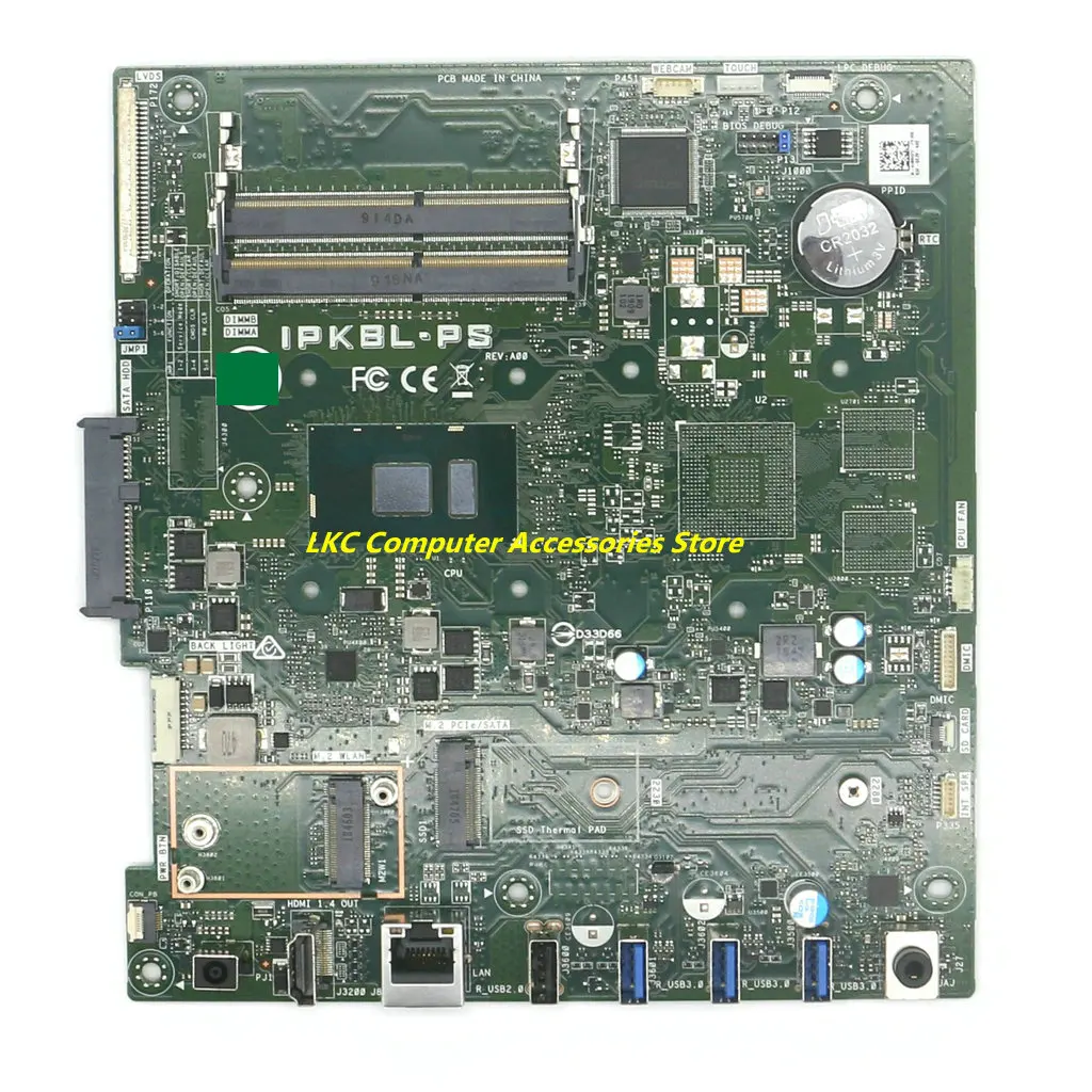

New For Dell Inspiron 24 3477 22 3277 All-in-one AIO Motherboard CN-0CR1TT 0CR1TT CR1TT IPKBL-PS Mainboard With SR348 4415U