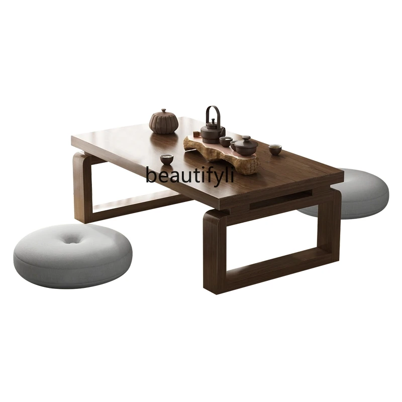 Tatami Black Walnut Bay Window Small Coffee Table Solid Wood Kang Table Simple Balcony Low Table Japanese Style Tea Table
Tatami Black Walnut Bay Window Small Coffee Table Solid Wood Kang Table Simple Balcony Low Table Japanese Style Tea Table