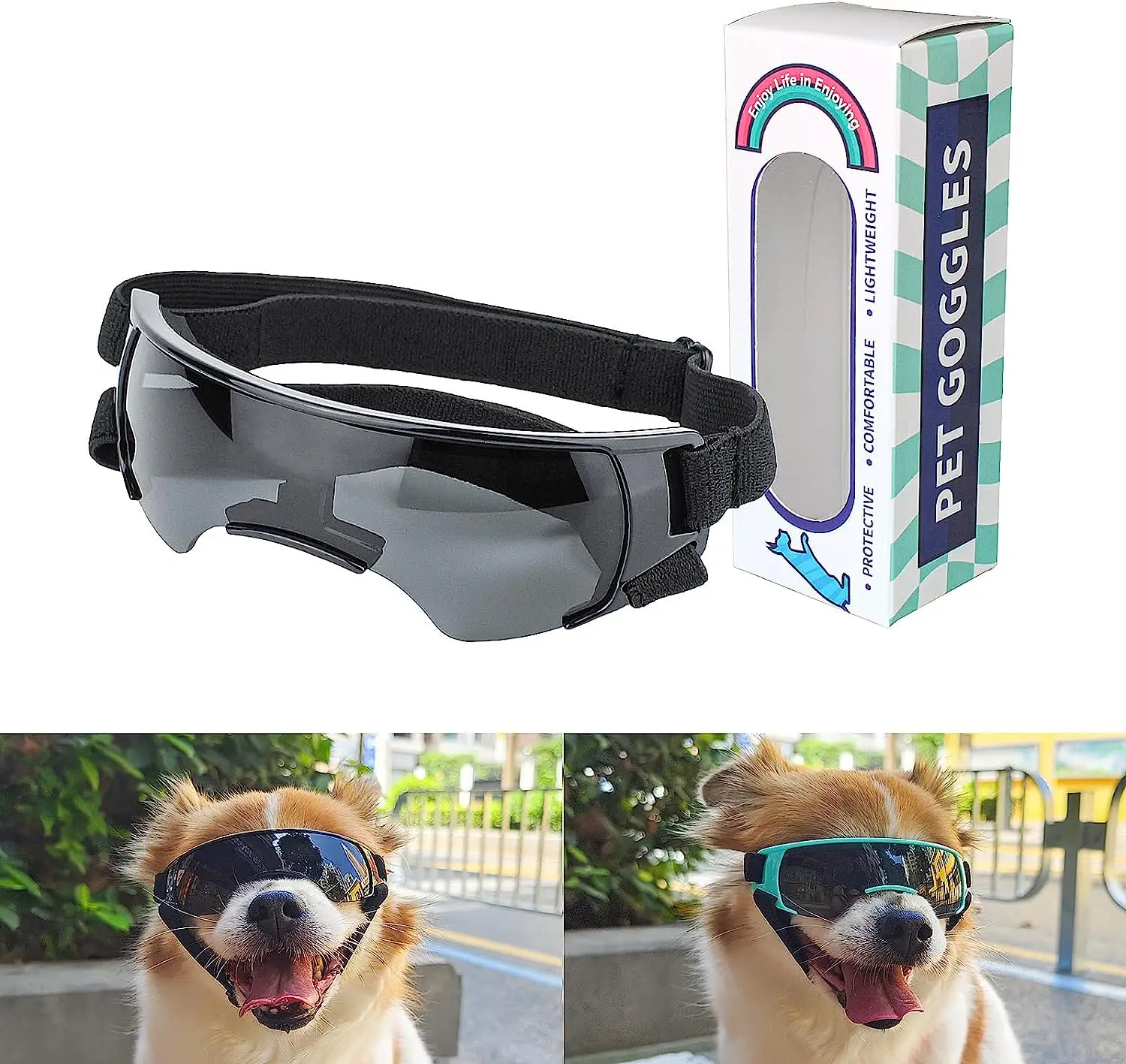 Dog Goggles Small Breed UV Protection Dog Sunglasses Outdoor Windproof Anti-Fog Doggy Glasses with Adjustable Straps for Big Cat
Dog Goggles Small Breed UV Protection Dog Sunglasses Outdoor Windproof Anti-Fog Doggy Glasses with Adjustable Straps for Big Cat