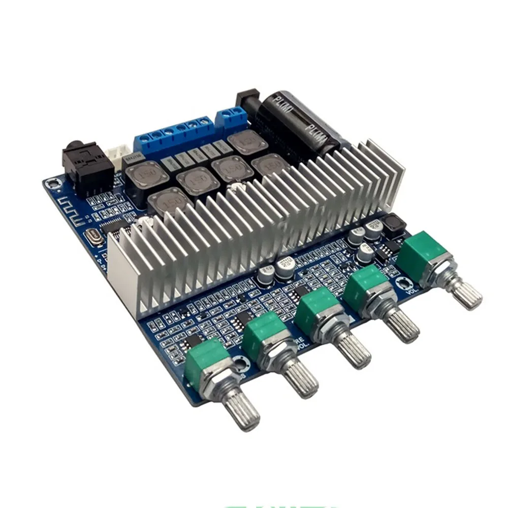 TPA3116 Subwoofer Amplifier Board 2.1 Channel High Power Bluetooth 5.0 Audio Amplifiers DC12V-24V 2*50W+100W Amplificador
TPA3116 Subwoofer Amplifier Board 2.1 Channel High Power Bluetooth 5.0 Audio Amplifiers DC12V-24V 2*50W+100W Amplificador