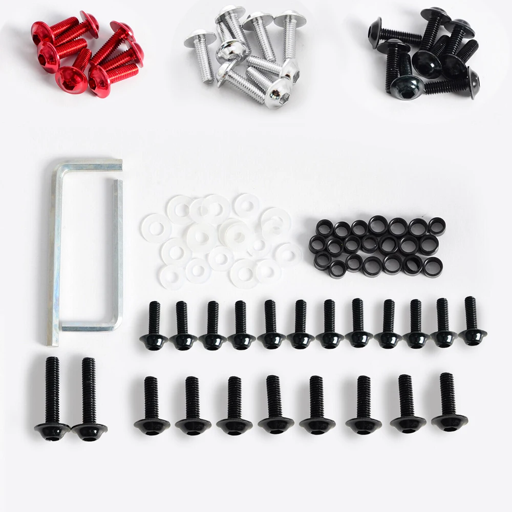 64PCS Motorcycle Fairing Bolts Fastener Clips Screw For Kawasaki Ninja ZX6R 636 ZX6RR 2003-2006 2004 2005 Fairing Bolt Kit Body
64PCS Motorcycle Fairing Bolts Fastener Clips Screw For Kawasaki Ninja ZX6R 636 ZX6RR 2003-2006 2004 2005 Fairing Bolt Kit Body