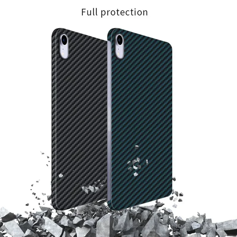 

Case for Apple iPad Mini 6 8.3 Inch Ultrathin Real Carbon Fiber Aramid Anti-explosion Tablet Protective Cover Protection Shell