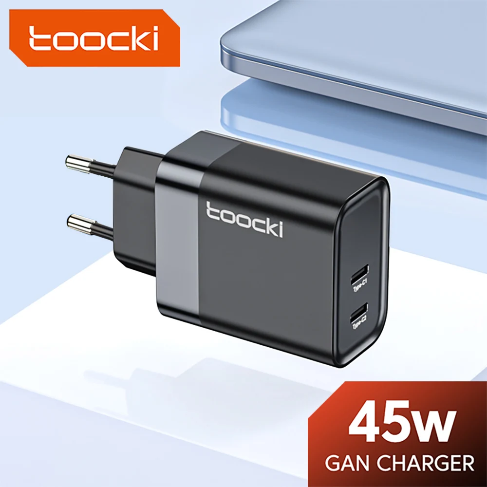 Зарядное устройство Toocki GaN 45 Вт QC3.0 PD3.0, быстрое зарядное устройство USB C, адаптер для быстрой зарядки для ноутбуков Xiaomi 12, iPhone14, 13 Pro Max, MacBook 13
Зарядное устройство Toocki GaN 45 Вт QC3.0 PD3.0, быстрое зарядное устройство USB C, адаптер для быстрой зарядки для ноутбуков Xiaomi 12, iPhone14, 13 Pro Max, MacBook 13