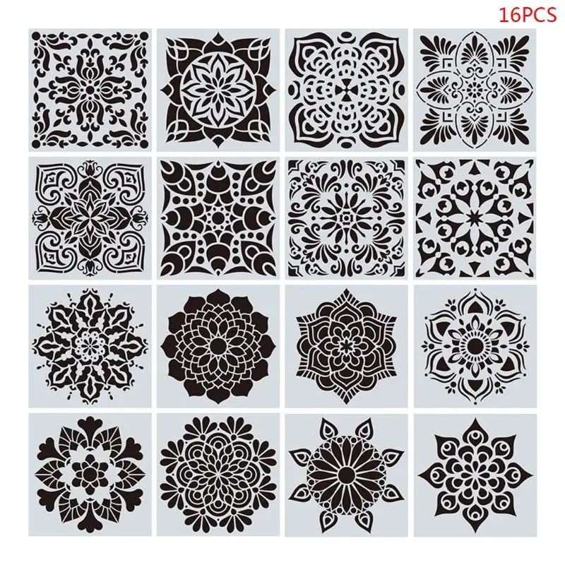 F3MA 16pcs/set Mandala Stencils DIY Drawing Template Painting Scrapbooking Paper Card Embossing Album Decorative
F3MA 16pcs/set Mandala Stencils DIY Drawing Template Painting Scrapbooking Paper Card Embossing Album Decorative