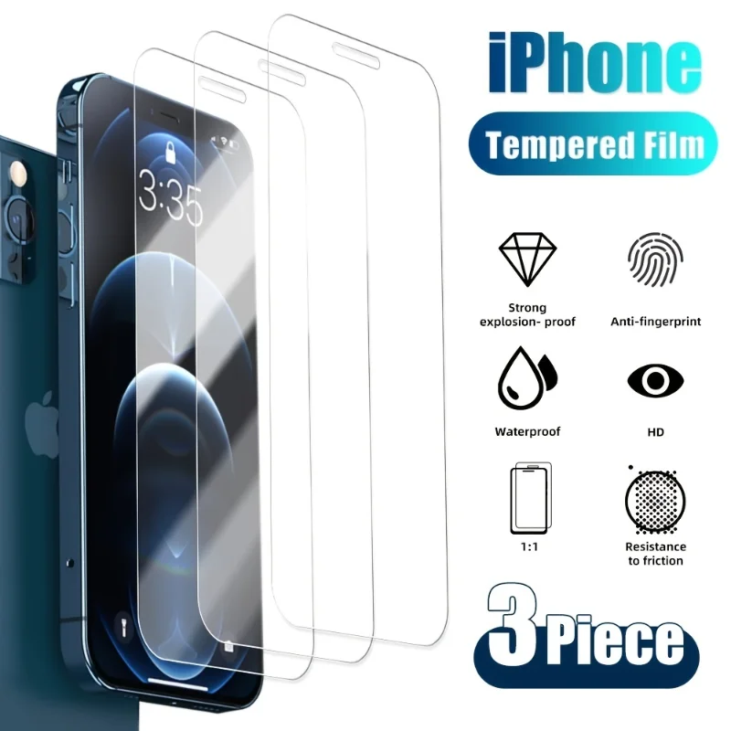Защитное стекло для IPhone 14 13 12 11 Pro Max 14 Plus, защитная пленка для экрана IPhone 12 13 Mini 7 8 Plus 6 6S, 3 шт.
Защитное стекло для IPhone 14 13 12 11 Pro Max 14 Plus, защитная пленка для экрана IPhone 12 13 Mini 7 8 Plus 6 6S, 3 шт.