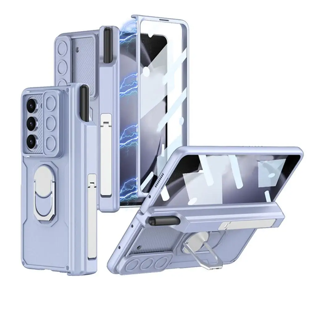 Fold5 360 полноразмерный ударопрочный армированный чехол для Samsung Galaxy Z Fold 5, чехол с петлями и слотом для ручки, держатель, подставка с пленкой для экрана
Fold5 360 полноразмерный ударопрочный армированный чехол для Samsung Galaxy Z Fold 5, чехол с петлями и слотом для ручки, держатель, подставка с пленкой для экрана