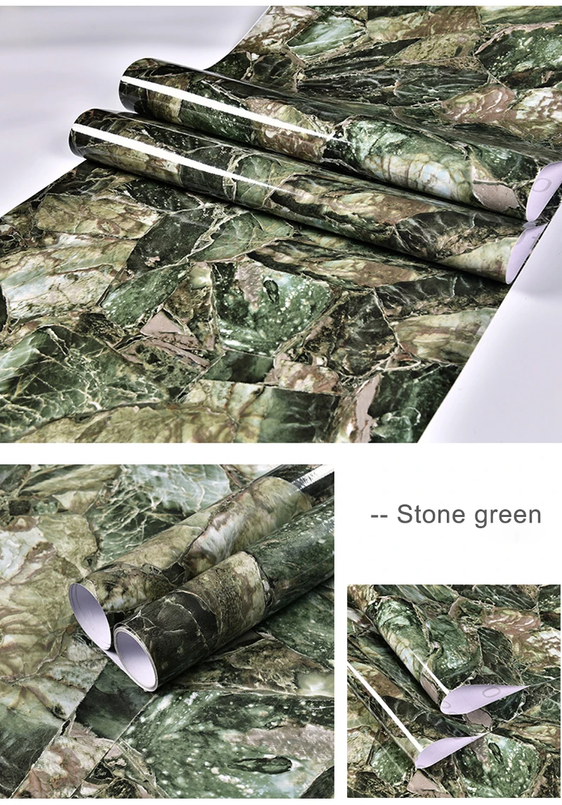 Waterproof Marble Vinyl Film Self Adhesive Wallpaper for Bathroom Kitchen Cupboard Countertops Contact Paper Home Decor Stickers Waterproof Marble Vinyl Film Self Adhesive Wallpaper for Bathroom Kitchen Cupboard Countertops Contact Paper Home Decor Stickers