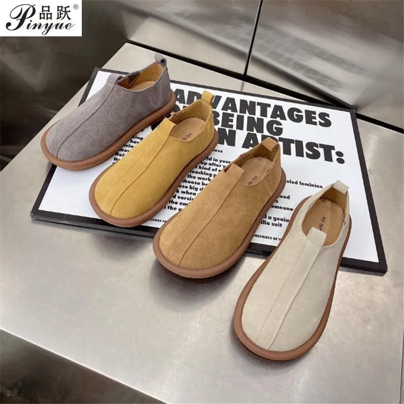 Frosted leather flats for women New Versatile Outdoor Casual Shoes Anti Slip Driving Shoes Leather Comfort loafers 40
Frosted leather flats for women New Versatile Outdoor Casual Shoes Anti Slip Driving Shoes Leather Comfort loafers 40