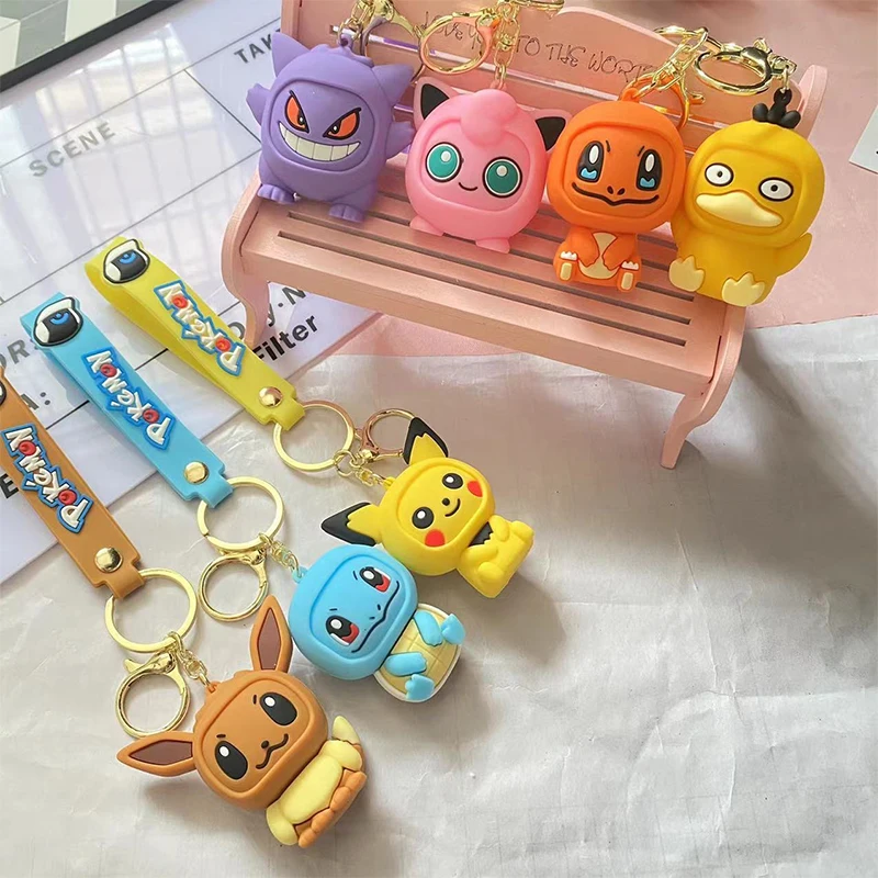 New Pokemon Pikachu Cartoons Figure Q Version Key Chain Cute Bulbasaur Gengar Pendants Models Decoration Children Toys Girl Gift
New Pokemon Pikachu Cartoons Figure Q Version Key Chain Cute Bulbasaur Gengar Pendants Models Decoration Children Toys Girl Gift