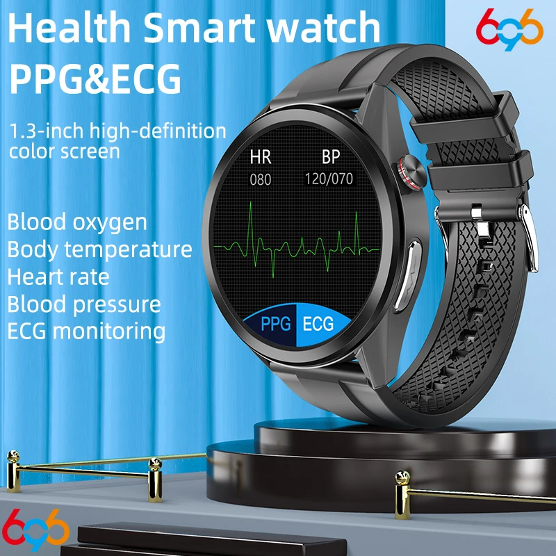 

ECG PPG Smart Watch Men Women Electrocardiogram Display Body Temperature Heart Rate Blood Pressure Monitor Smartwatch Fitness