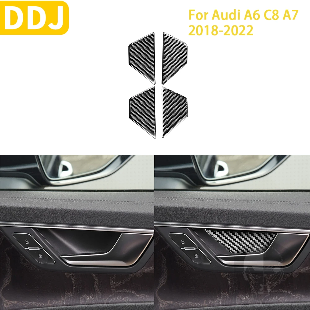 For Audi A6 C8 A7 2019-2022 Car Accessories Inner Door Bowl Cover Trim Carbon Fiber Stickers Decoration Styling
For Audi A6 C8 A7 2019-2022 Car Accessories Inner Door Bowl Cover Trim Carbon Fiber Stickers Decoration Styling