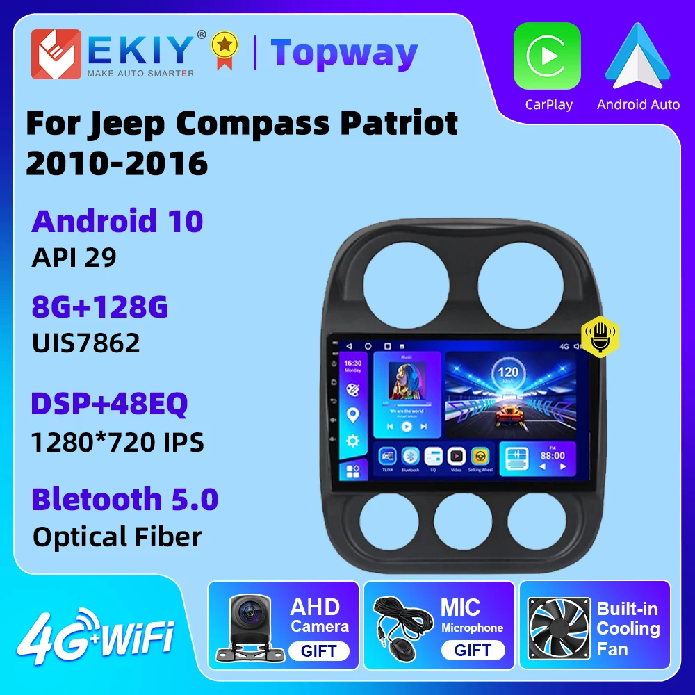 EKIY Android 10 Car Multimedia For JEEP Compass Patriot 2010 2012 2013 2014 2015 2016 Radio DVD Player Navigation GPS 2 din
EKIY Android 10 Car Multimedia For JEEP Compass Patriot 2010 2012 2013 2014 2015 2016 Radio DVD Player Navigation GPS 2 din