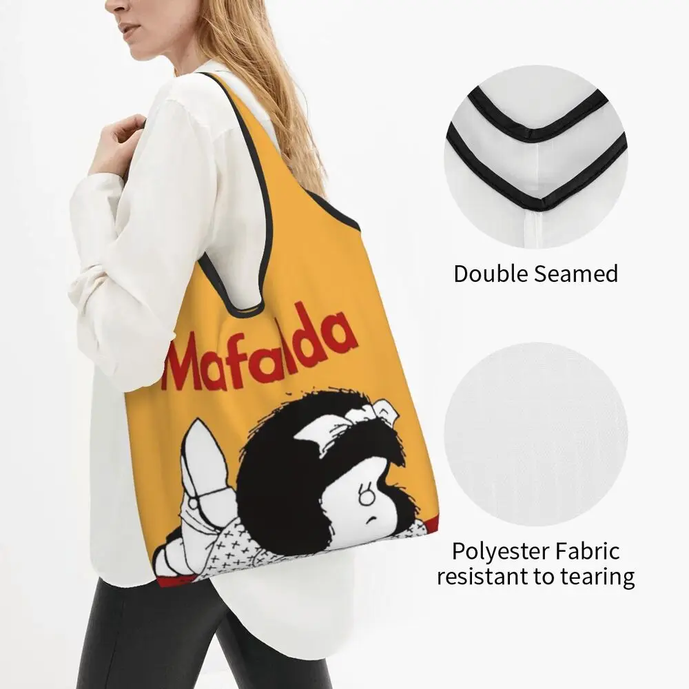 Custom Vintage Mafalda Manga Grocery Shopping Bag 163 Sbd8a2ca0504b4958a526ca5f4f6fdfa2n