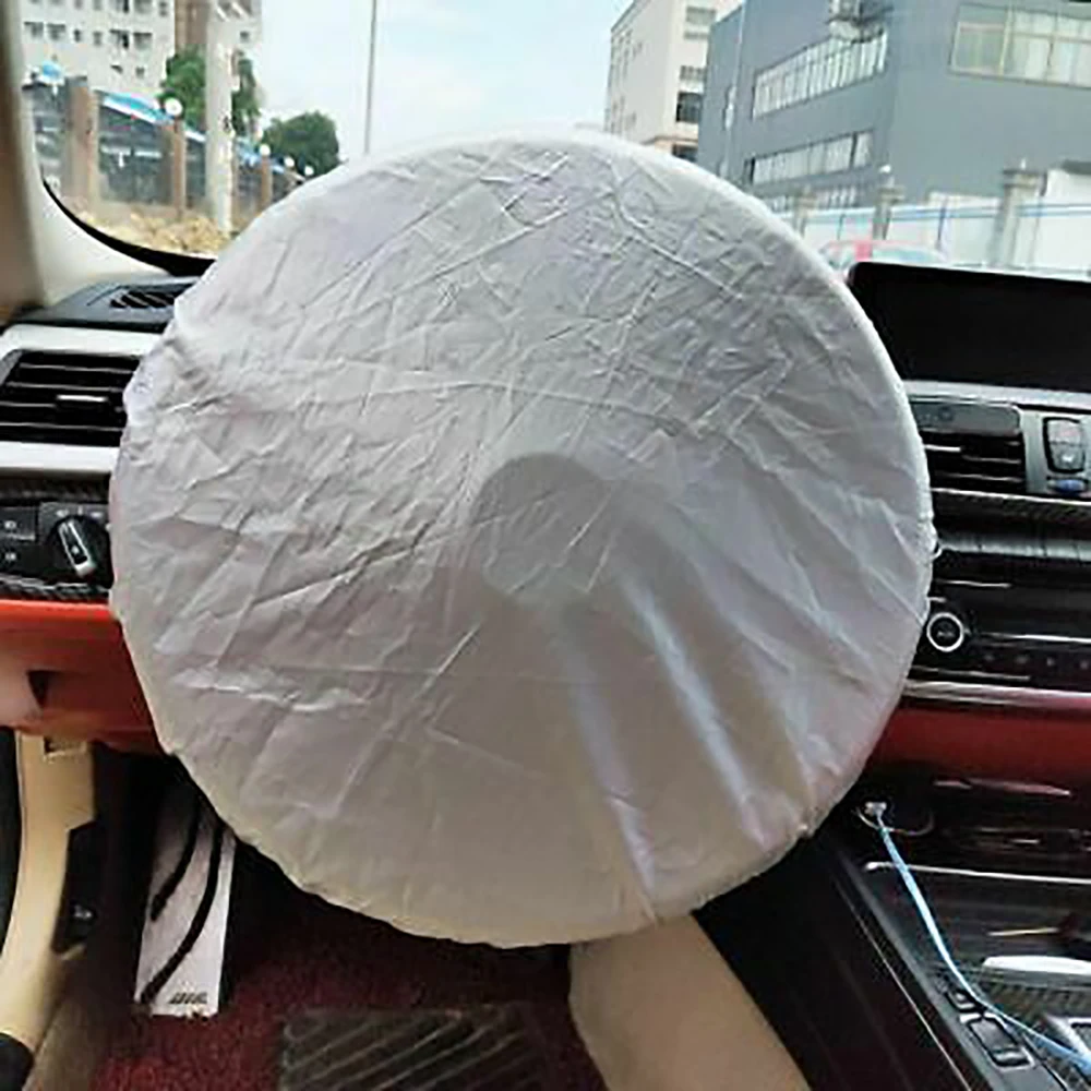 1pc Sun Shade 50cm*50cm Sunscreen Universal Visor Auto Silver Sun Block Cover Steering Wheel Comfortable Cooling
1pc Sun Shade 50cm*50cm Sunscreen Universal Visor Auto Silver Sun Block Cover Steering Wheel Comfortable Cooling