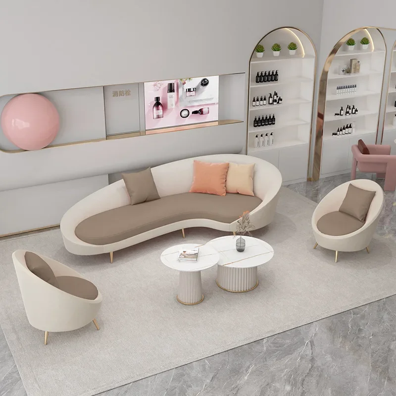 Leather Pattern Technology Cloth Sofa Beauty Salon Clothing Store Internet Celebrity Small Apartment Hall Arc Two-Seat Sofa
Leather Pattern Technology Cloth Sofa Beauty Salon Clothing Store Internet Celebrity Small Apartment Hall Arc Two-Seat Sofa
