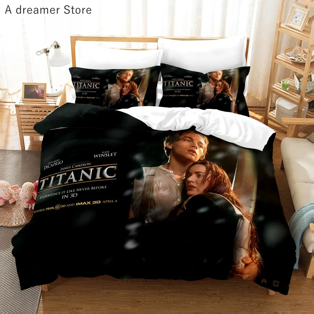Design Titanic Jack and Rose Bedding Set Romantic Lover Movies Duvet Cover Sets King Queen Twin Size Couple Gift Bedclothes
Design Titanic Jack and Rose Bedding Set Romantic Lover Movies Duvet Cover Sets King Queen Twin Size Couple Gift Bedclothes