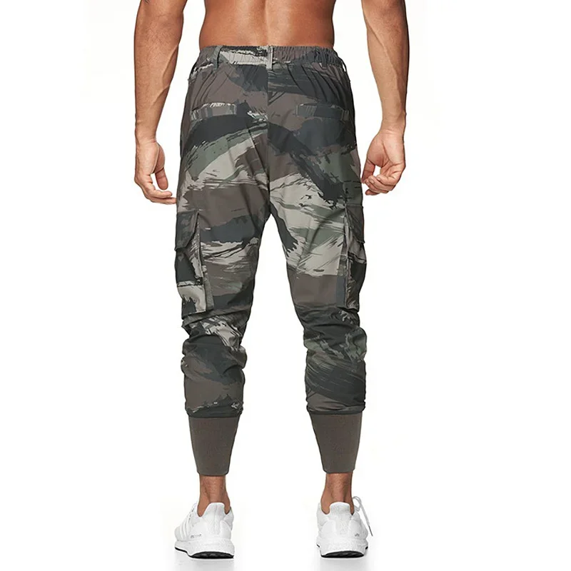 

Gym Men's Camo Sport Pants Man Fitness Joggers Running Workout Pants Sportwear Casual Trousers Male Cargo Pants Men Sweatpants