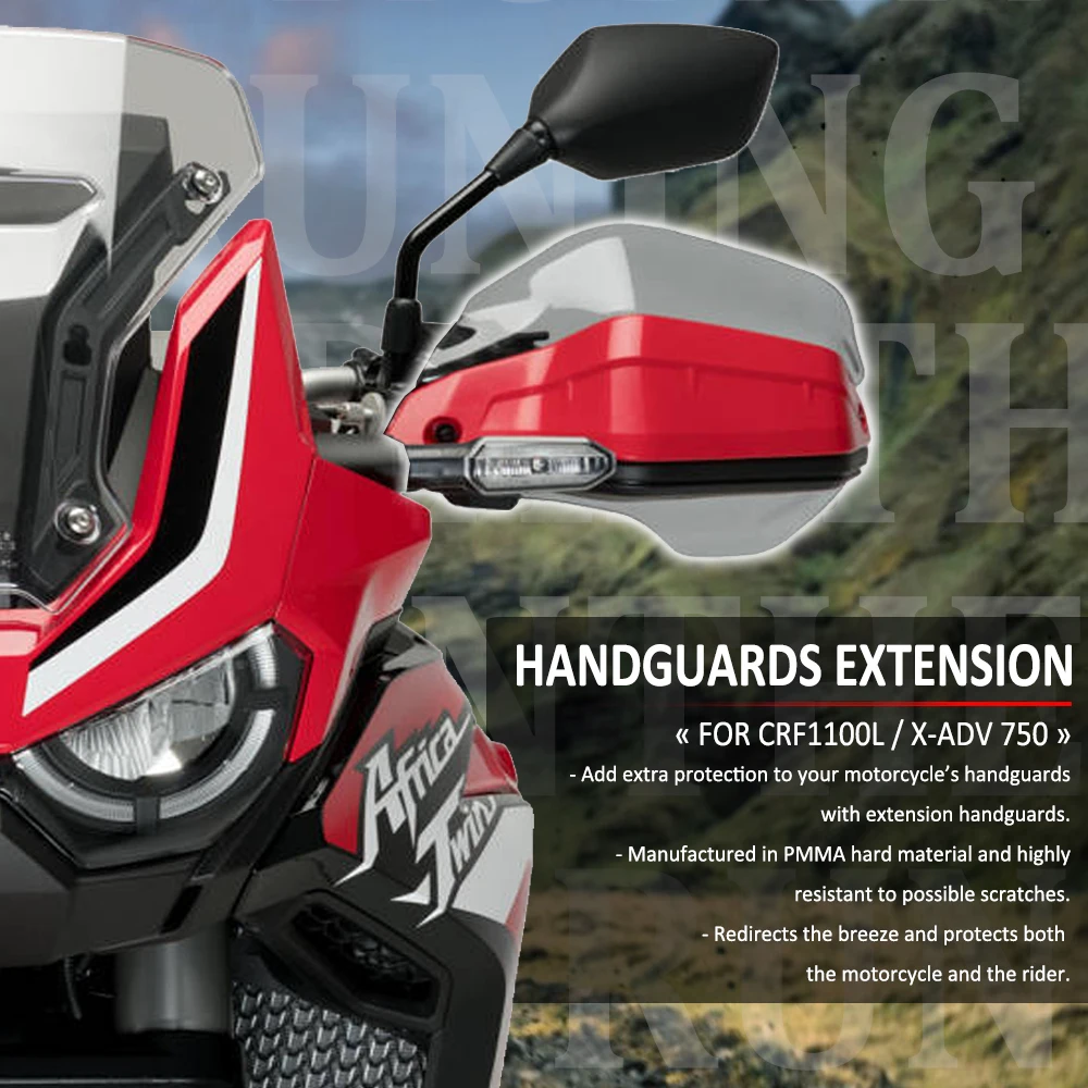 

Handguard Extensions Hand Shield Protector Windshield For HONDA X-ADV 750 / CRF1100L CRF 1100L Africa Twin ADV Sports 2020-2022