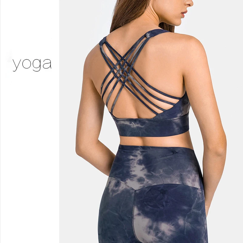 Sports Bra Shockproof High-strength Tank Top Printed Gathered Chest Pad Yoga Bra for Women
Sports Bra Shockproof High-strength Tank Top Printed Gathered Chest Pad Yoga Bra for Women