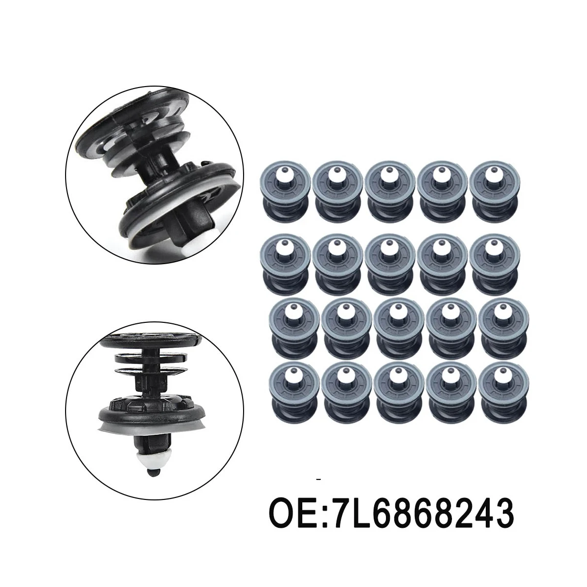 

20/100Pcs OEM Interior Door Clips For Passat Golf Gti MK6 Polo 6R A4 A5 A6 A8 Q5 Q3 Q5 Q7 TT 7L6 868 243 7L6868243