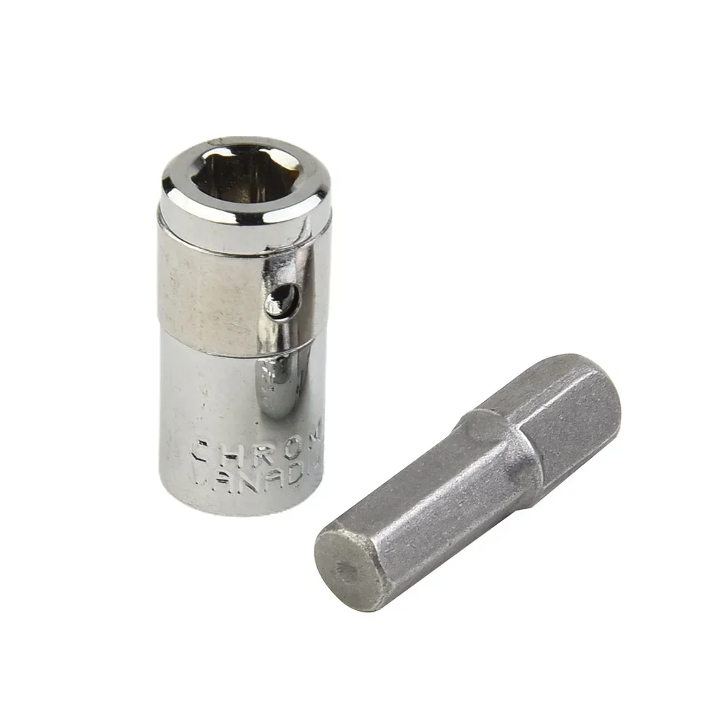 

1/4 Square Drive To 1/4 Hex Shank Impact Socket+1/4 Drill Socket Adapter Impact Drive Quick Change Chucks Converter Hand Tools