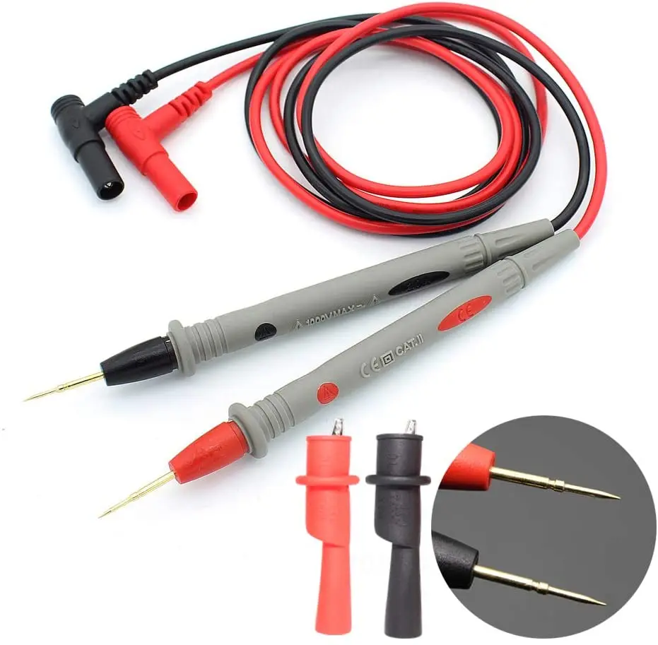 1 Pair Universal Probe Test Leads Pin for Digital Multimeter Needle Tip Meter Multi Meter Tester Lead Probe Wire Pen Cable 20A
1 Pair Universal Probe Test Leads Pin for Digital Multimeter Needle Tip Meter Multi Meter Tester Lead Probe Wire Pen Cable 20A