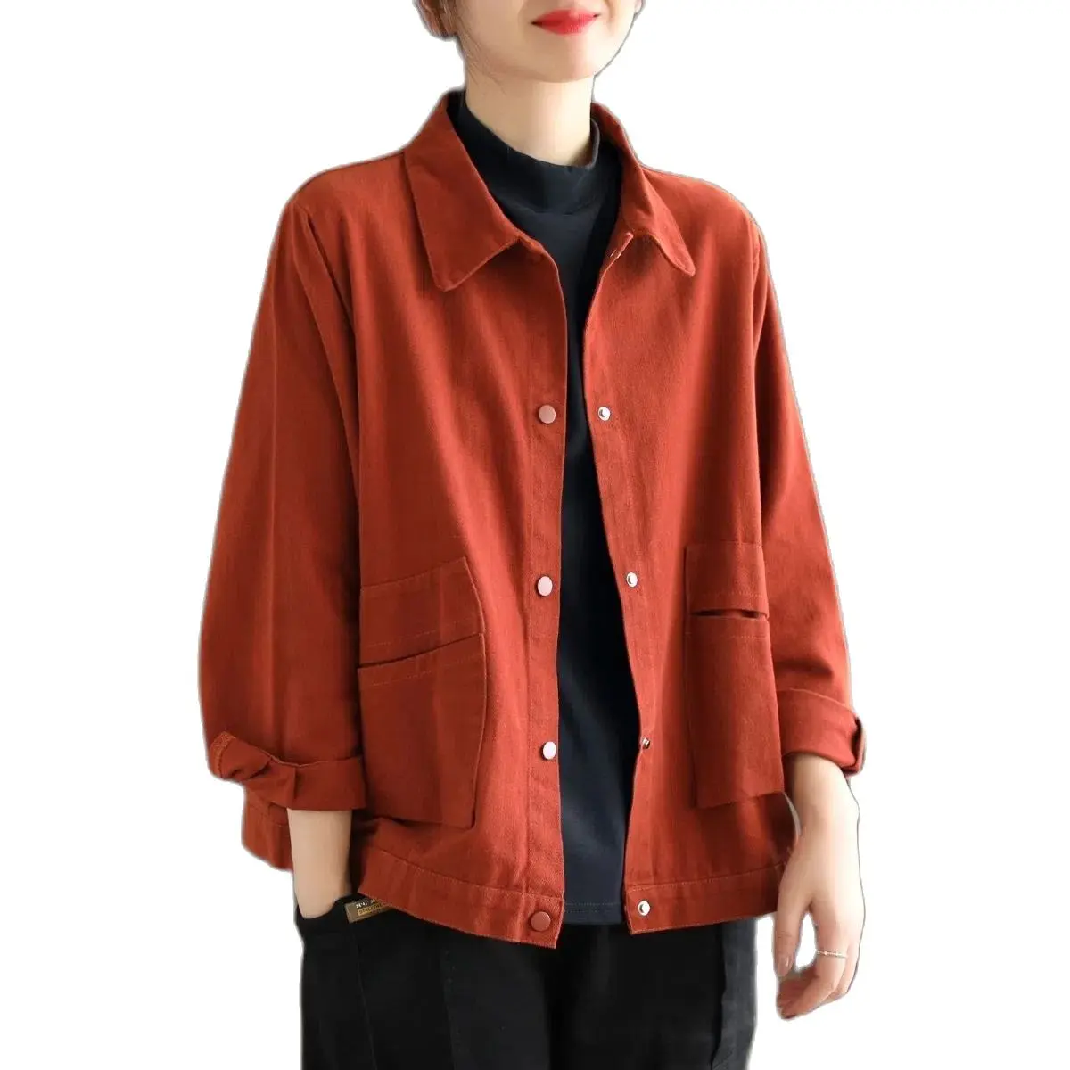Washed Cotton Cloth Casual Coat NEW 2023 Spring Autumn Women's Jacket Tops Short Korean Button Loose Outerwear Female Tooling
Washed Cotton Cloth Casual Coat NEW 2023 Spring Autumn Women's Jacket Tops Short Korean Button Loose Outerwear Female Tooling