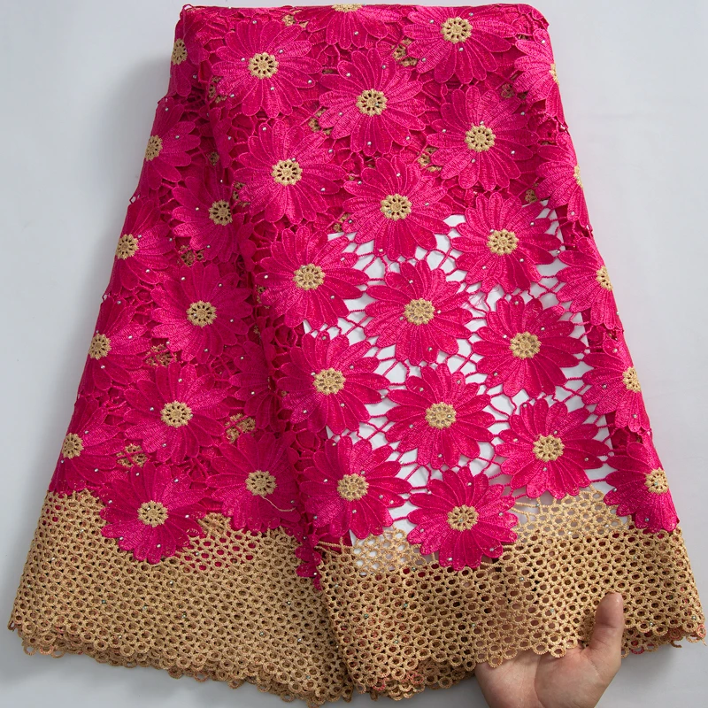 Rose Color African Guipure Cord Lace Fabric 2023 High Quality Holes Water Soluble Laces For Nigerian Wedding Party Dress Y3235
Rose Color African Guipure Cord Lace Fabric 2023 High Quality Holes Water Soluble Laces For Nigerian Wedding Party Dress Y3235