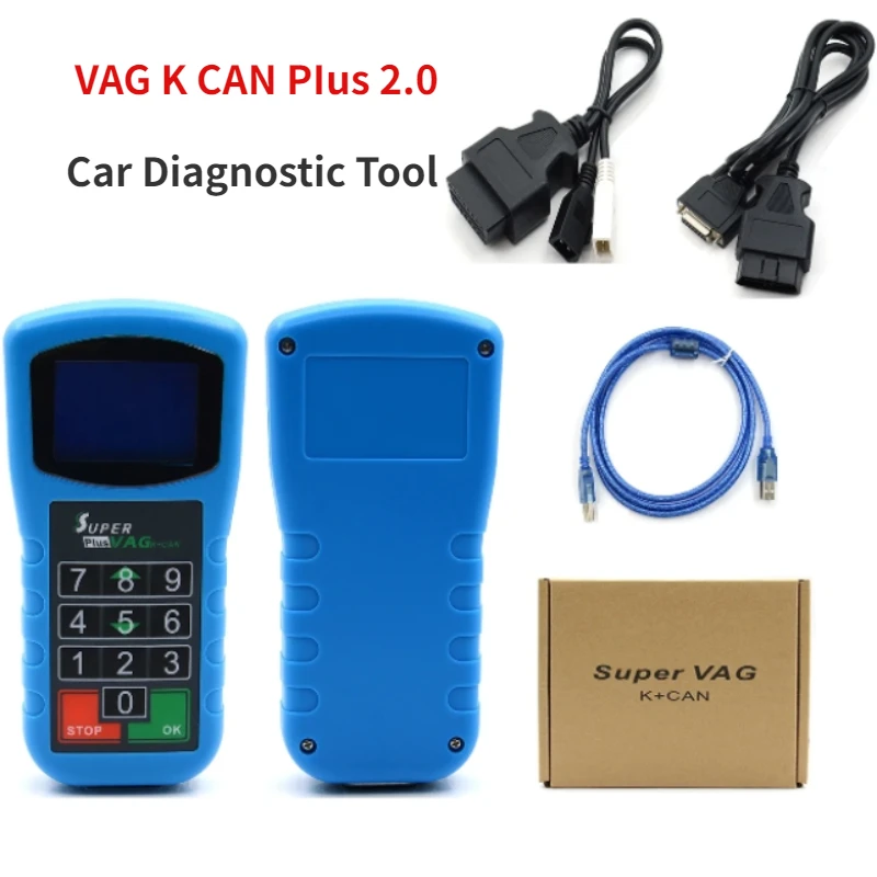 

Super VAG K+CAN Plus 2.0 OBD Diagnostic Scanner for VW for Audi for Skoda for Seat Auto Repair Tools Mileage Correction Pin Cod