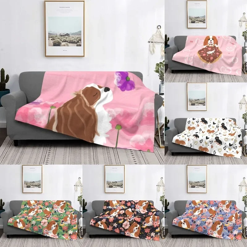 Ultra-Soft Fleece Romantic Cavalier King Charles Spaniel Throw Blanket Warm Flannel Dog Blankets for Bed Travel Sofa Quilt
Ultra-Soft Fleece Romantic Cavalier King Charles Spaniel Throw Blanket Warm Flannel Dog Blankets for Bed Travel Sofa Quilt