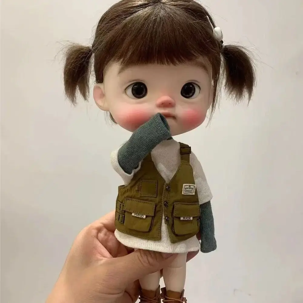 

2024 New bjd sd doll 1/6 25cm diandian Girl Big head electric resin material diy gift makeup free nude shipping