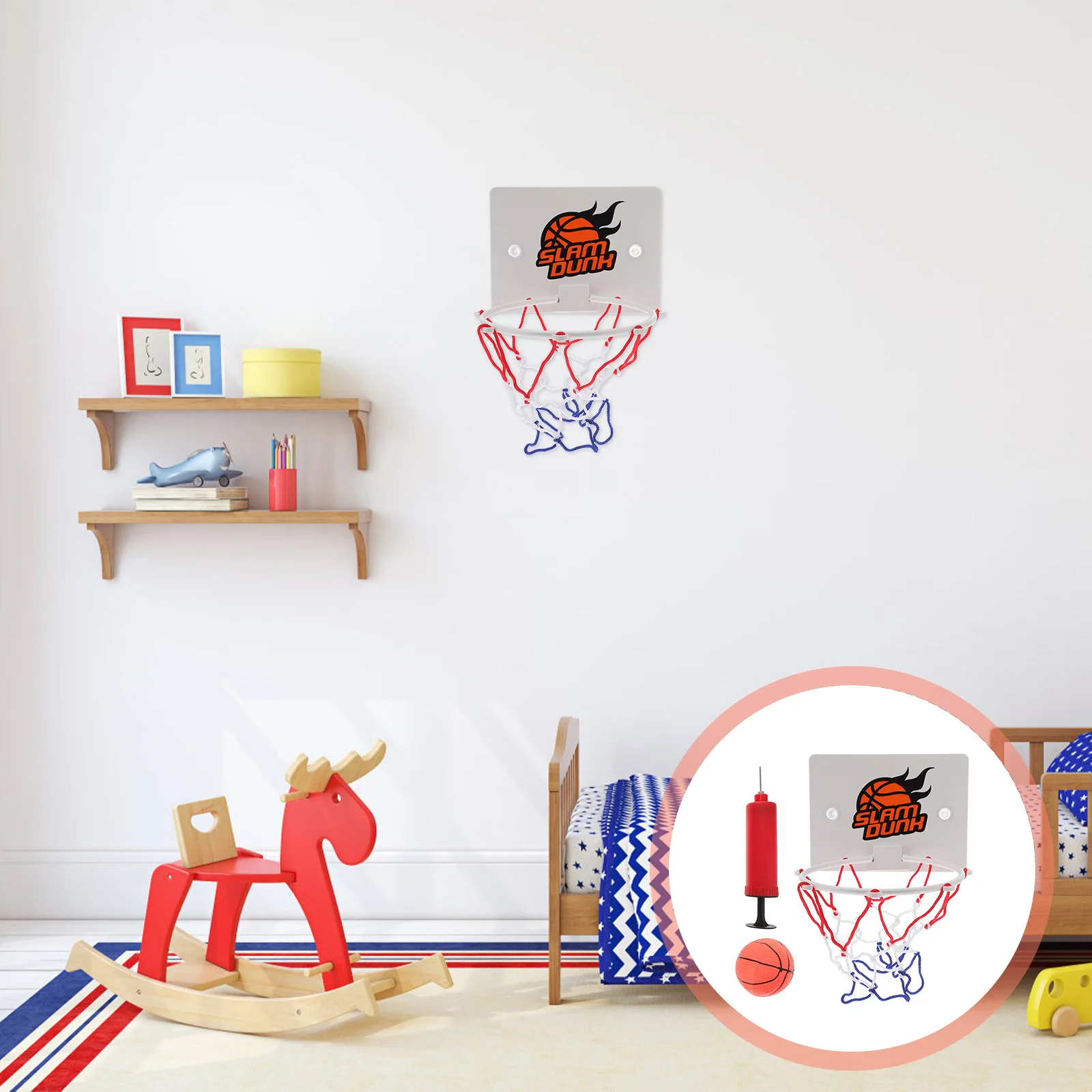 1 Set of Hanging Basketball Basketball Board Indoor Outdoor Home Basketball Stand Children Kids Basketball Game ( Colorful )
1 Set of Hanging Basketball Basketball Board Indoor Outdoor Home Basketball Stand Children Kids Basketball Game ( Colorful )